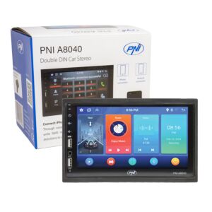 Auto multimeediumipleier PNI A8040 operatsioonisüsteemiga Android 13, 2 GB DDR3/ROM 32 GB, 7 tolli ekraan, CarPlay, Android Auto, 2 x USB, BT