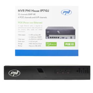 NVR POE PNI House IP710J, 10 kanalit