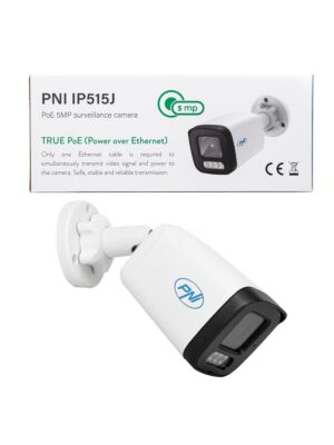 Videovalvekaamera PNI IP515J POE, kuul 5MP, 2,8mm, välitingimustes, valge