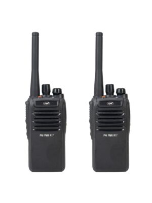 Komplektis 2 kaasaskantavat raadiojaama PNI PMR R17 446MHz, 0,5W, 16 PMR kanalit ja 50 CTCSS ja 104 DCS tooni, programmeeritav, Li-Ion