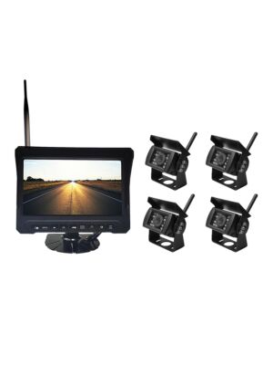 PNI TRK504 juhtmevaba videovalve komplekt LCD monitori ja 4 kaameraga veoauto DVR-ile